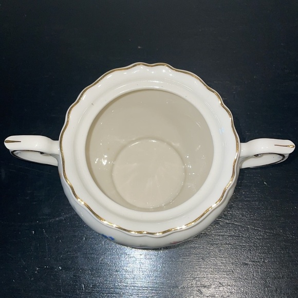 Syracuse China Suzanne sugar bowl with a lid. Floral Design.  Vintage 40’s-70’s. - Picture 5 of 11